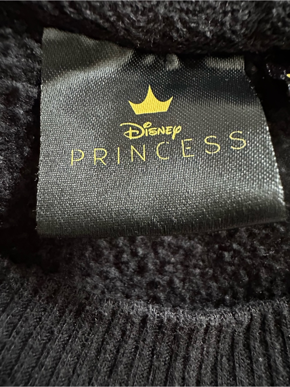Disney Princess Beauty & The Beast Belle Stained Glass Sweatshirt Black M - Picture 5 of 7